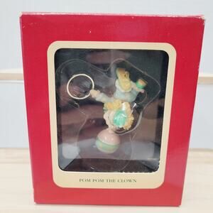 Vintage 1992 Heirloom Collection Pom Pom The Clown Christmas Ornament Circus NIB
